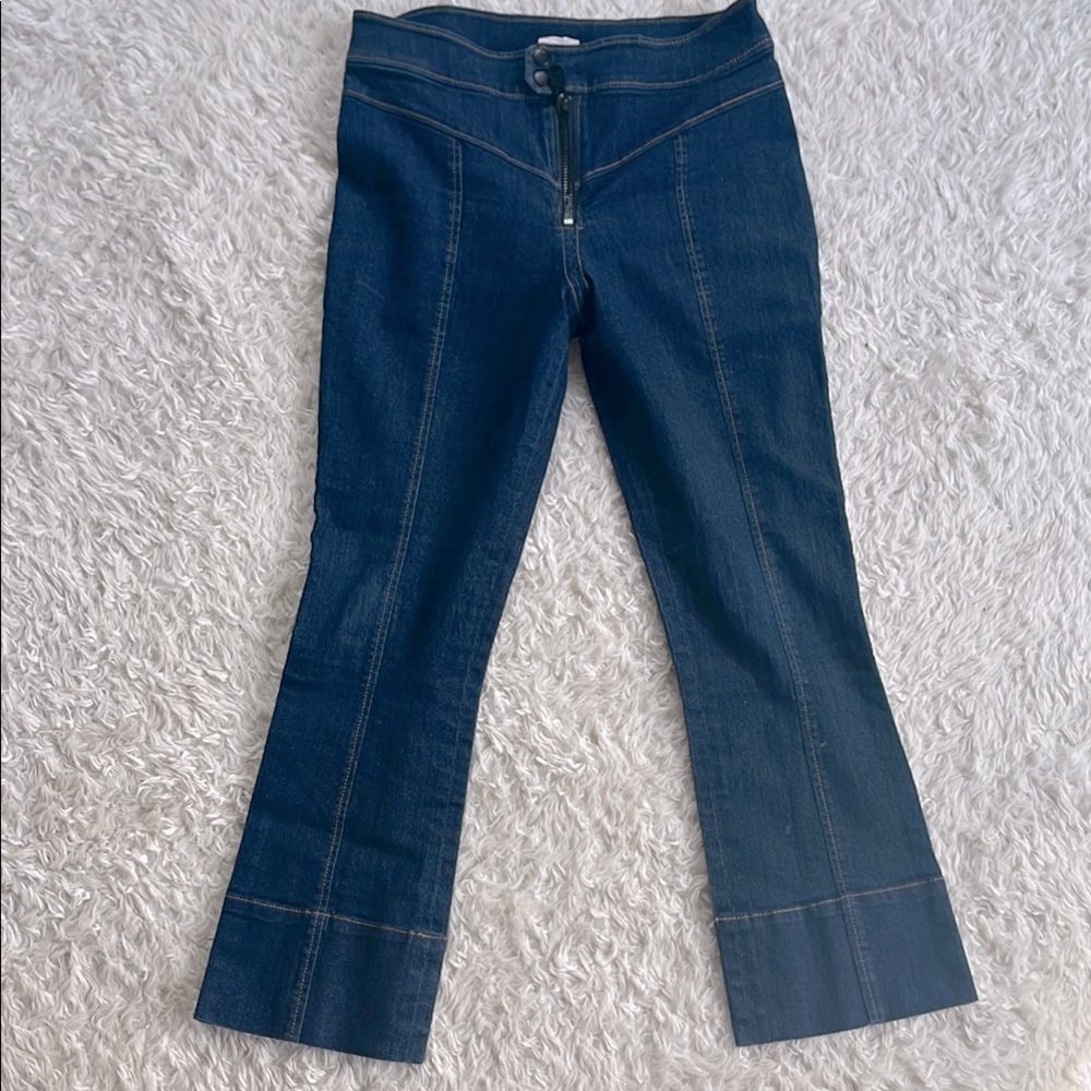 Cinq A Sept kick-crop jeans